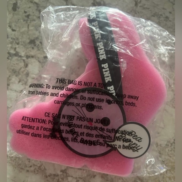 PINK Victoria's Secret Pink Easter Bunny Bath Sponge - Picture 2 of 3